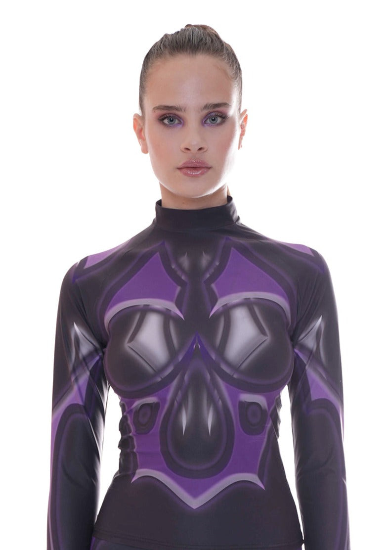 GRAPHIC ARMOUR TOP